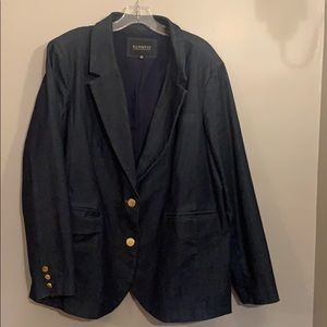 Eloquii Dark Denim-like blazer